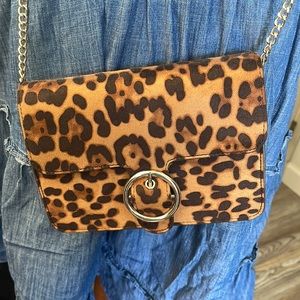 New York and Company Cheetah Crossbody